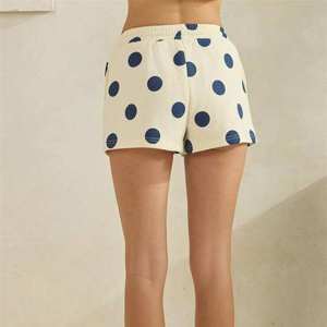 Custom Logo New Designer Fashion Women's Summer Eco-Friendly Streetwear <b>Boxer</b> Shorts Casual Mid-Rise Side Polka Dot Print Track - Product Image 6