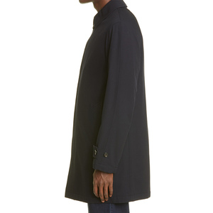 High Quality <b>Men's</b> Wool Short Coat Turn Down Collar Full Button Winter Jacket Warm Casual <b>Overcoat</b> Woven Fabric Outerwear - Product Image 5