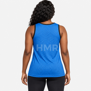 HMR Sorority Sisterhood <b>Blue</b> <b>Mesh</b> Tank <b>Top</b> Crew Neck Sleeveless Athletic Basketball Jersey Moisture Wicking - Product Image 4