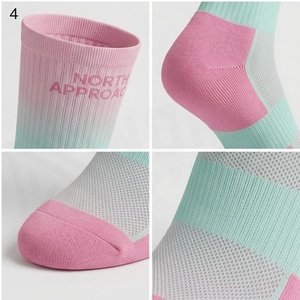 North Approach Crew <b>Socks</b> Pink Mint Breathable <b>Running</b> <b>Socks</b> for Adults Summer Season - Product Image 4