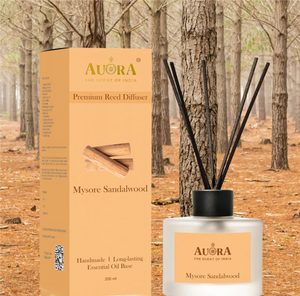 Diffuseur à bâtonnets en verre Premium Citron Menthe Naturelle 200 ml, Bâtonnets en rotin, Huile essentielle longue durée, Plus de 100 senteurs indiennes - Product Image 4