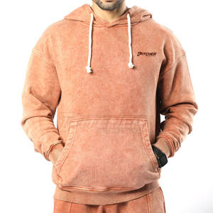 Ensemble de survêtement délavé à l'acide, matière respirante, tissu doux, idéal pour la course, la gym et l'usage quotidien - Product Image 2