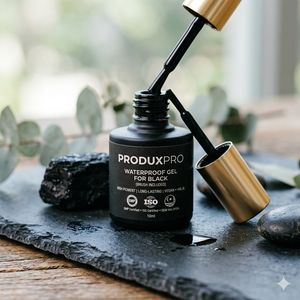 ProduxPro – Meilleur Gel Végétalien Halal Certifié GMP ISO, Imperméable, pour Cheveux Noirs, Durée de Conservation de 3 Ans, Brosse, OEM Malaisie - Product Image 2