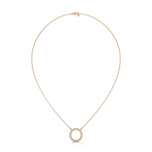 Collier élégant en or rose avec pendentif diamant, pierre centrale de laboratoire, bijoux fins, style de luxe quotidien pour femme - Product Image 3