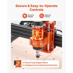 Fresatrice CNC a 3 Assi con Mandrino da 300W, 15.75 x 15.75 x 2.36, per Incisione e Fresatura del Legno, Ideale per Piccoli Spazi di Lavoro - Product Image 4