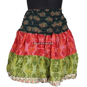 From Manufacturer Gypsy <b>Patchwork</b> Mini Rara <b>Skirt</b> Hippy Boho Festival Boho Stylish Multi Color Patch Cotton Mini Sexy <b>Skirt</b> - Product Image 4