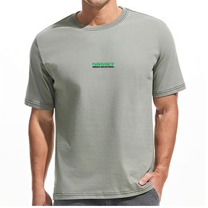 Mens Slim Fit Black T Shirt Drop Shoulder Cotton Tee Casual Summer Wear Minimalist Streetwear Knitted - Product Image 6