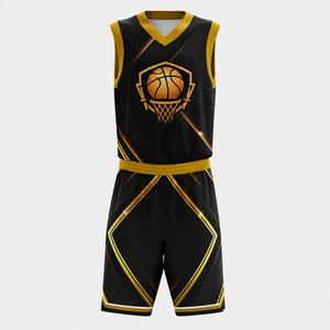 Maillot de basket Salstar de haute qualité, tendance, respirant, en mesh, uniforme de basket personnalisé, t-shirt de basket par sublimation, kit de basket - Product Image 3