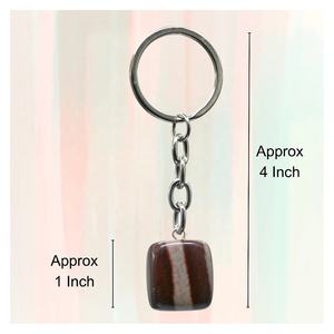 Llaveros de piedra caída Rudraksha Narmada natural al por mayor-accesorio de piedras preciosas sagradas, protectoras y potentes - Product Image 3