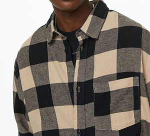 Chemises pour hommes en marque privée, vêtements décontractés, col rabattu, manches courtes, coupe ajustée, taille personnalisée, design tendance, chemise décontractée - Product Image 5