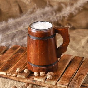 Mug en bois naturel le plus vendu, sans produits chimiques, léger et durable, pour café, thé et boissons aux herbes, destiné à l'exportation - Product Image 3