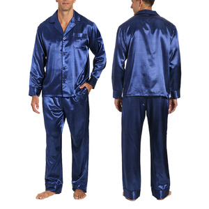 Wholesale Pajama Set <b>for</b> Men Soft Modal Men's Pajamas Long Sleeve Long Pants Bamboo <b>Pyjamas</b> Custom OEM ODM Plus Size Breathable - Product Image 4