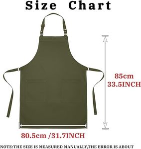 Tablier réglable avec 2 poches, couleur et taille personnalisables, polyester/nylon de haute qualité pour salon de beauté, barbier, femmes et hommes - Product Image 3