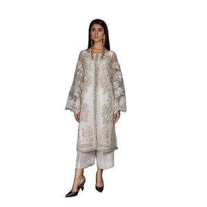 ชุดเดรส Kameez Shalwar 3ชิ้น,ใหม่ชุดเดรสสีน้ำตาลสวยเครื่องแต่งสนามหญ้าสไตล์ปากีสถานสำหรับสุภาพสตรีเครื่องฤดูหนาวแบบอินเดีย - Product Image 1