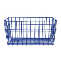 Nouveauté : Panier de rangement multifonctionnel moderne Azora Industries M-494 en fil de fer blanc, écologique, pour fruits et légumes, avec poignée