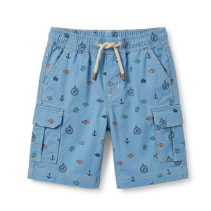Shorts Quotidiens pour Garçons 100% Coton Respirant Confortable avec Cordon de Serrage Idéal pour les Jeux Actifs, les Activités Scolaires et la Famille - Product Image 1