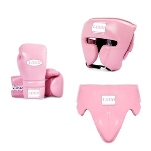 Gants de boxe et protections de tête et de bassin en cuir de vache véritable, personnalisables, fabriqués en usine, les plus vendus, prix de gros - Product Image 1