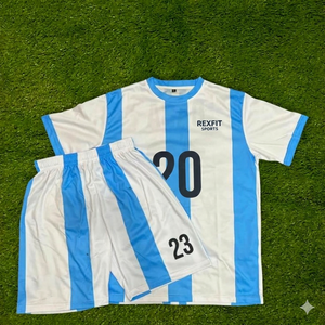 REXFIT SPORTS Jersey Shorts <b>Set</b> Custom Printed Sports Uniform <b>Set</b> Jersey and Shorts Lightweight Breathable Athletic Wear - Product Image 1