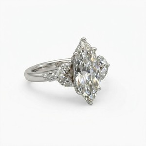 Elegant PT950 Platinum <b>Diamond</b> <b>Ring</b> for Women Simple Design IGI Certified Engagement Wedding Band Luxury Fine Jewelry Gift - Product Image 3