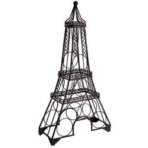 Estante para Vino Decorativo Moderno para el Hogar, de Hierro Forjado, Diseño Único de París, Decoración de Cocina - Product Image 1