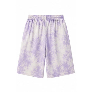 Pantalones Cortos Bermuda para Hombre, Color Morado, con Estampado de Personajes de Dibujos Animados, Cintura Elástica, Estilo Casual Urbano, Tejido de Punto Transpirable - Product Image 3