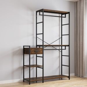 Armadio Indipendente Grande e Robusto per la Gestione dei Vestiti con Scaffali Multipli per la Camera da Letto - Product Image 5