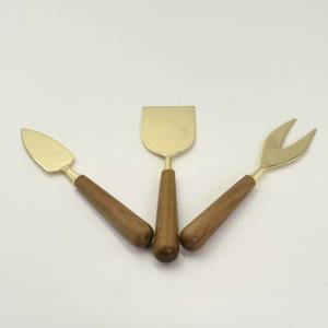 Ensemble de couteaux très demandé, conçu pour les amateurs de fromage, en bois et métal, qui apporte une qualité professionnelle à votre table. - Product Image 6