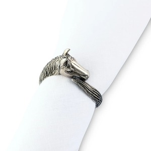 Unique Horse Head <b>Silver</b> Finished <b>Napkin</b> Ring Perfect For Resort Dining Cafes And Stylish Table Settings Wholesale From India - Product Image 3