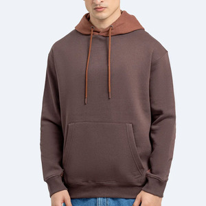 Sudadera con Capucha para Hombre, 100% Algodón, Estilo Holgado, con Diseño de Parches en las Mangas, Gruesa para Invierno - Product Image 2