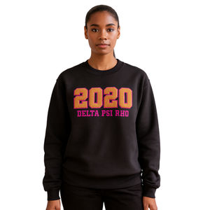 Sudadera Delta Psi Rho Sorority, Cuello Redondo, Negra, Algodón y Poliéster, Año de Fundación 2020, Ropa Griega, Suave, Cómoda, Informal - Product Image 2