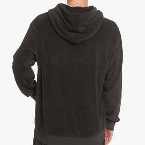 Sudadera Oversize Negra para Hombre con Cuello Alto, 100% Algodón French Terry, Corte Regular, Diseño con Bolsillo, Bordada, para Invierno - Product Image 4