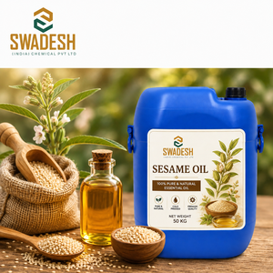 Huile de sésame pressée à froid 100% pure (graines), huile essentielle naturelle, baril de 200 kg pour les massages de spa et les soins personnels - Product Image 2