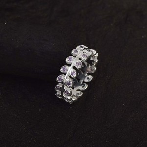 2026 Hot Selling Popular Elegant Exquisite S925 <b>Sterling</b> <b>Silver</b> Amethyst Gemstones <b>Adjustable</b> Band <b>Ring</b> Fashionable Fine Jewelry - Product Image 2