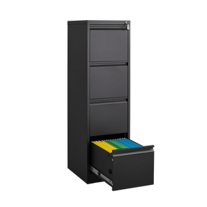 <b>4</b> <b>Drawer</b> Vertical Metal File Cabinet with Lock Home Office Organizer <b>Storage</b> Cabinet for Letter Filing - Product Image 6