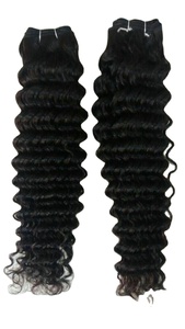 Extensions de cheveux indiens 100% naturels non traités vierges noirs Remy doux pour femmes, mèches brutes alignées sur les cuticules, double trame, naturelles, fabriquées à la machine - Product Image 6