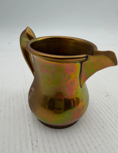 Pichet à crème en céramique irisée Lusterware, petit pichet à sirop décoratif, mini-carafe, finition émail brillant Regency Glam - Product Image 1