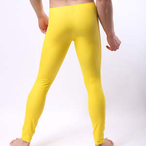 Leggings de compresión transpirables para gimnasio con logo personalizado para hombre, 90% poliéster, 10% spandex, pantalones de fitness con color y logo personalizados - Product Image 3