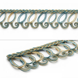 Accessoires en franges de fil métallique pour l'embellissement des vêtements, la décoration de vêtements, les fournitures de couture, la confection de costumes - Product Image 1