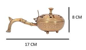 Quemador de Metal Natural Ecológico Hecho a Mano de Estilo Tradicional, Diseñado para Aromaterapia con Aceites Esenciales para el Hogar, Templo, Sala de Pooja, Venta al por Mayor - Product Image 3