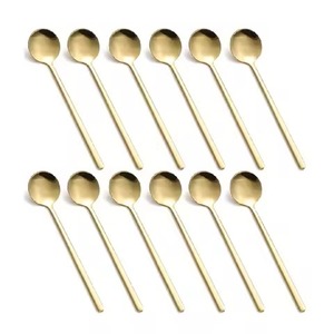 Restaurant Metal <b>Tea</b> Spoon Stainless Steel <b>Coffee</b> Spoon <b>Sugar</b> Stirring Spoon Dessert Cutlery Premium Quality - Product Image 5