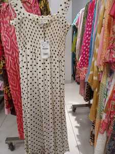 <b>Boho</b> <b>Long</b> Sleeve Tie-Neck Stretchable Summer Spring Casual <b>Dress</b> Women Floral Cotton Regular Length Resort Wear Tie-Up Tassel - Product Image 2