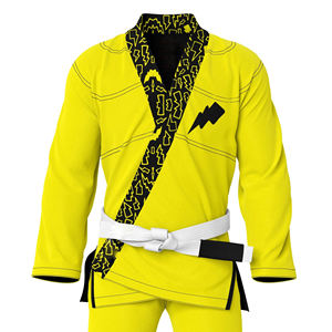 Uniforme de Jiu-Jitsu BJJ Gris de Algodón 100% de Alta Calidad 220g, Duradero, Diseño Personalizado, Detección de Agujas, Venta al por Mayor OEM Rapid Sports - Product Image 3