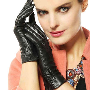 Guantes de Motocicleta de Cuero de Primera Calidad, Piel de Cabra, Protección para Conducir, Transpirables, al por Mayor - Product Image 1