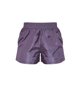 Purple Men's Summer Sporty Outerwear <b>Set</b> Stand Collar Windbreaker Jacket Shorts Solid Color Quick Dry Breathable Woven Fabric - Product Image 2