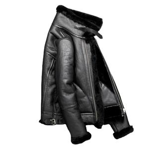 High Quality Made Men's <b>Real</b> <b>Leather</b> <b>Jacket</b> Zipper Style Fashion Biker <b>Jacket</b> Personalized Logo Private Label - Product Image 2