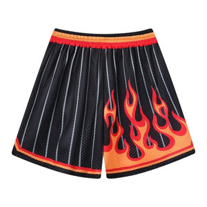 Pantalones Cortos de Malla al por Mayor con Borde Festoneado y Ribete en Contraste, Logotipo Personalizado, Ropa Deportiva de Alta Gama - Product Image 2