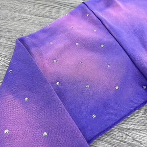 Conjunto de Sudadera con Capucha Oversize y Pantalones Acampanados con Pedrería Personalizado OEM - Product Image 3