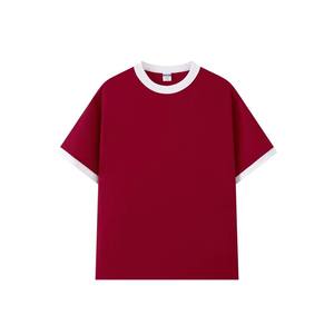 Camiseta Unisex de Algodón con Cuello Redondo, Diseño Moderno con Bloques de Color, Corte Regular, Transpirable, Diseño Personalizado para Hombres y Mujeres, Formal - Product Image 3