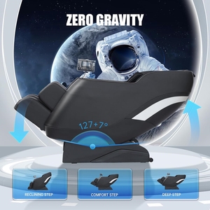 Fauteuil de massage de luxe grand format avec rail SL, détection de santé, commande vocale IA, étirement thaïlandais – Le fauteuil de massage le plus populaire et confortable - Product Image 3