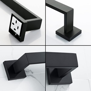 <b>Wall</b> <b>Mounted</b> Stainless Steel Bathroom <b>Towel</b> Rack Double <b>Rail</b> Holder - Product Image 5